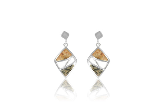 Silver Guernsey Granite Earrings