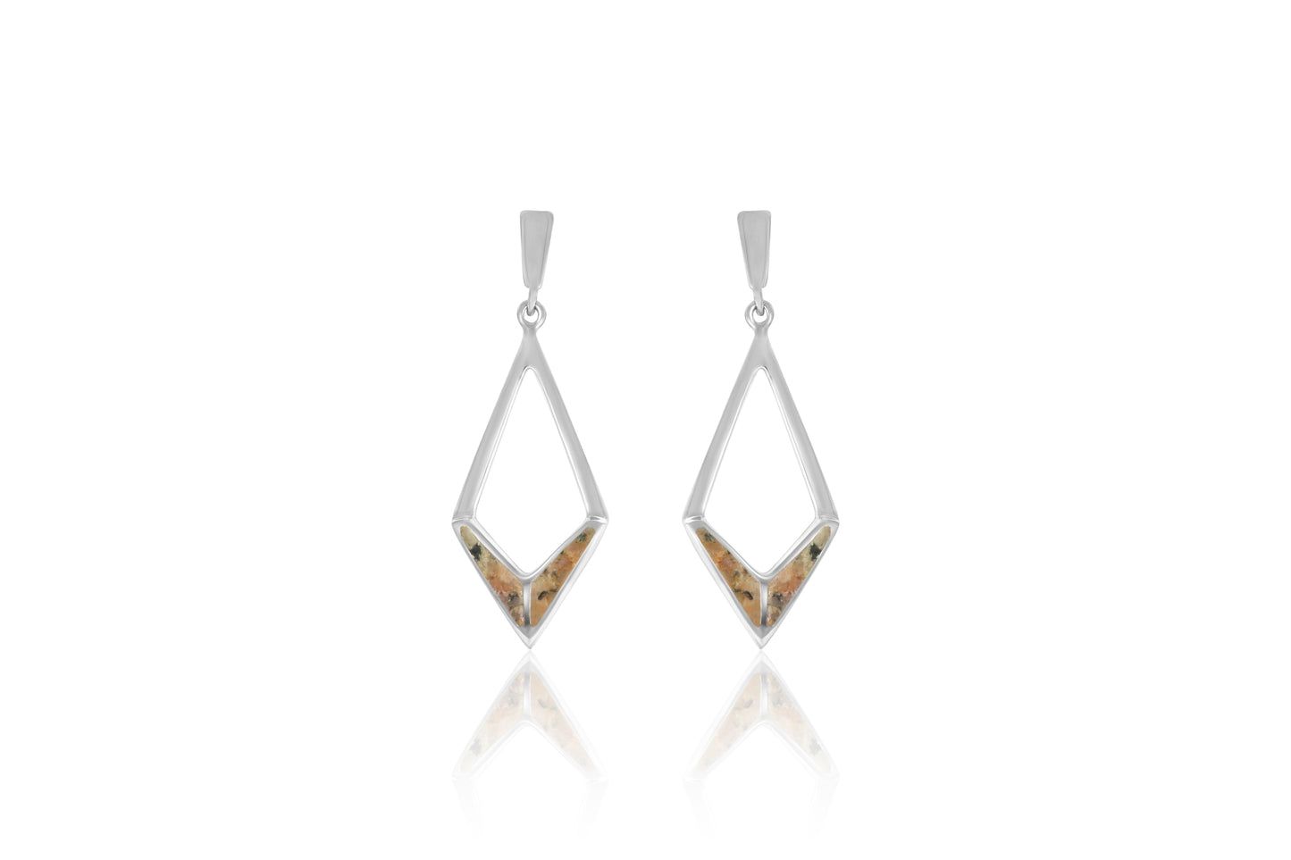 Silver Guernsey Granite Earrings