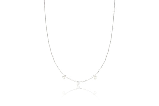 18ct White Gold and Diamond Necklace