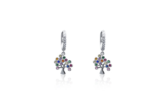 Silver And CZ Earrings