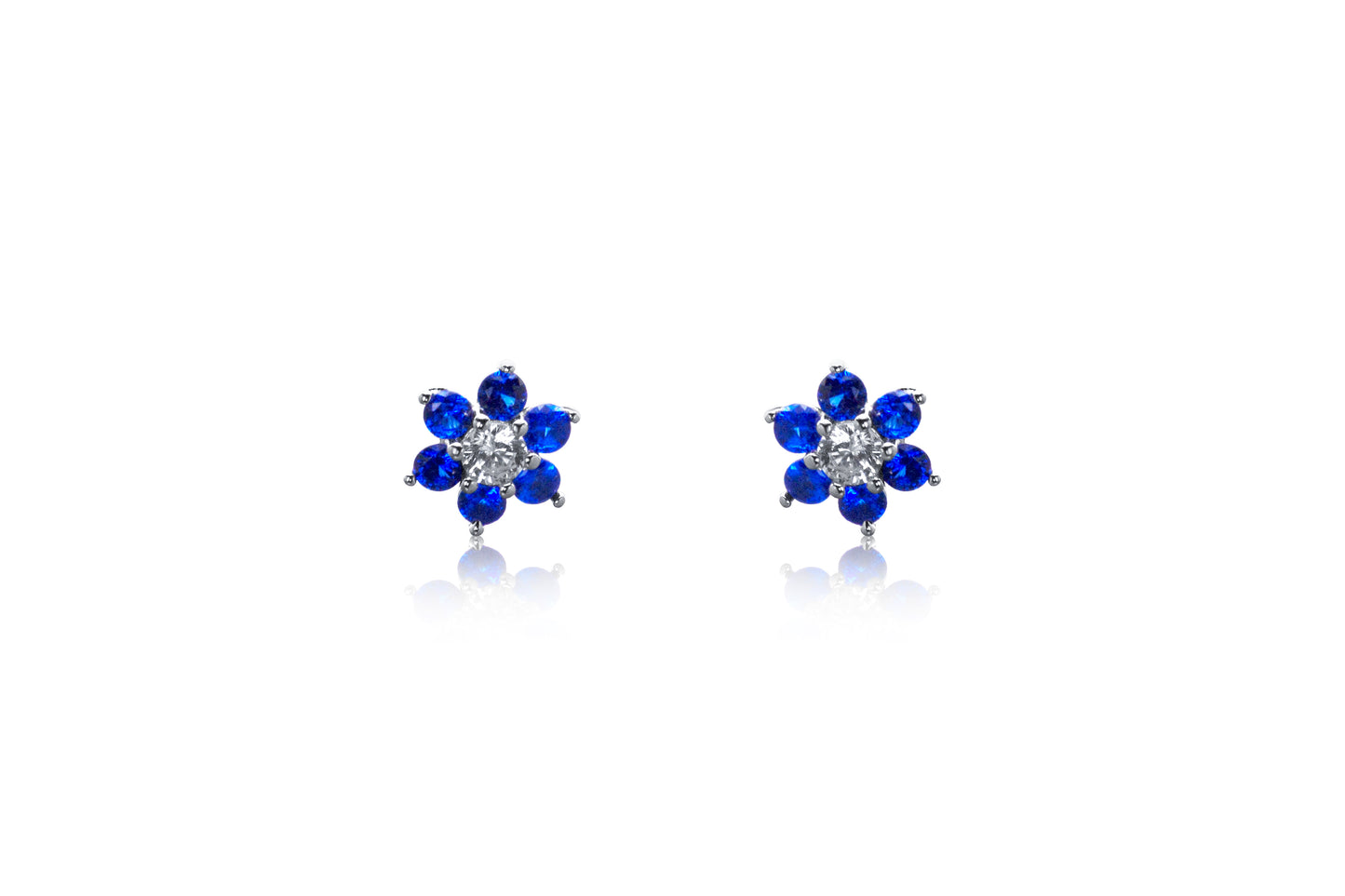 Silver And CZ Earrings