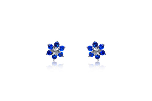 Silver And CZ Earrings