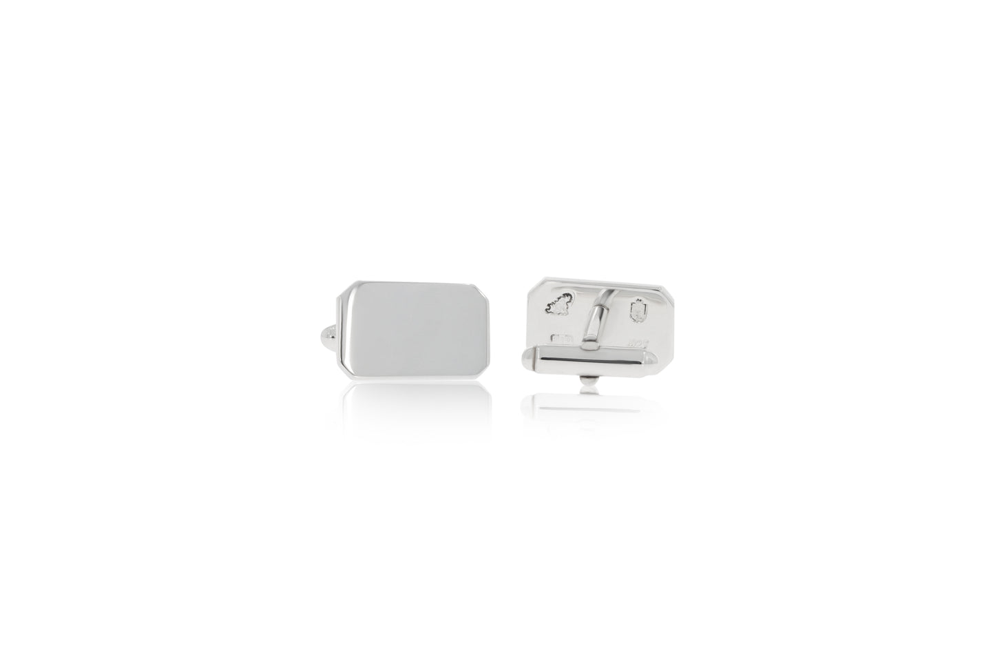 Silver Rectangle Cufflinks