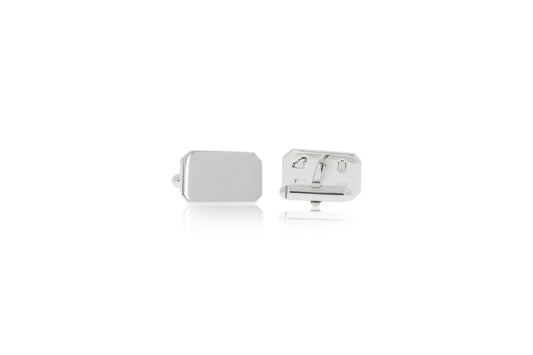 Silver Rectangle Cufflinks