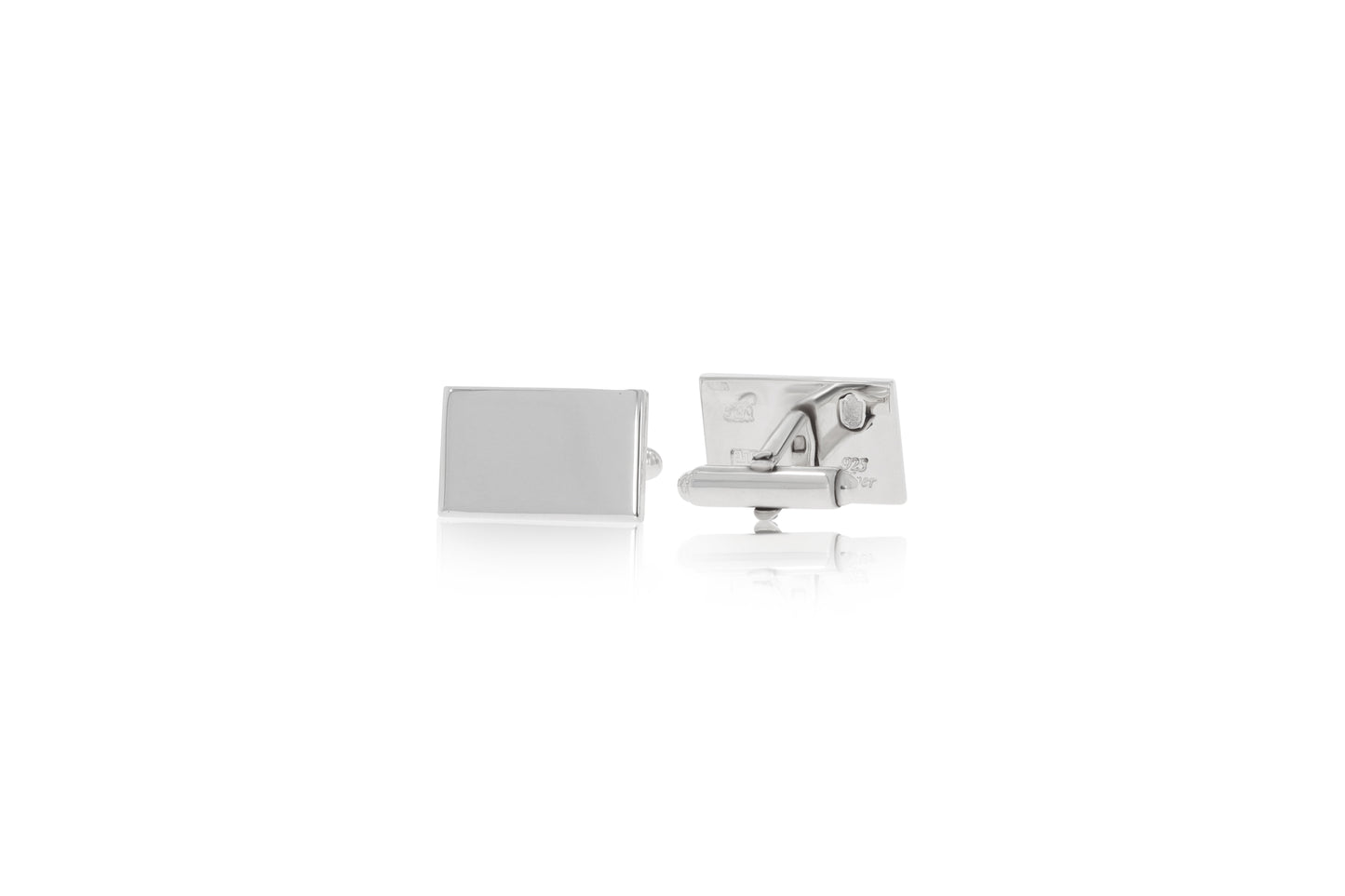 Silver Rectangle Cufflinks